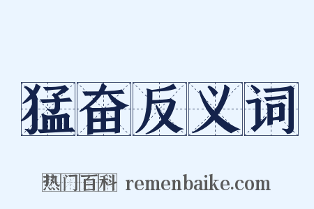 猛奋反义词是什么意思的图片